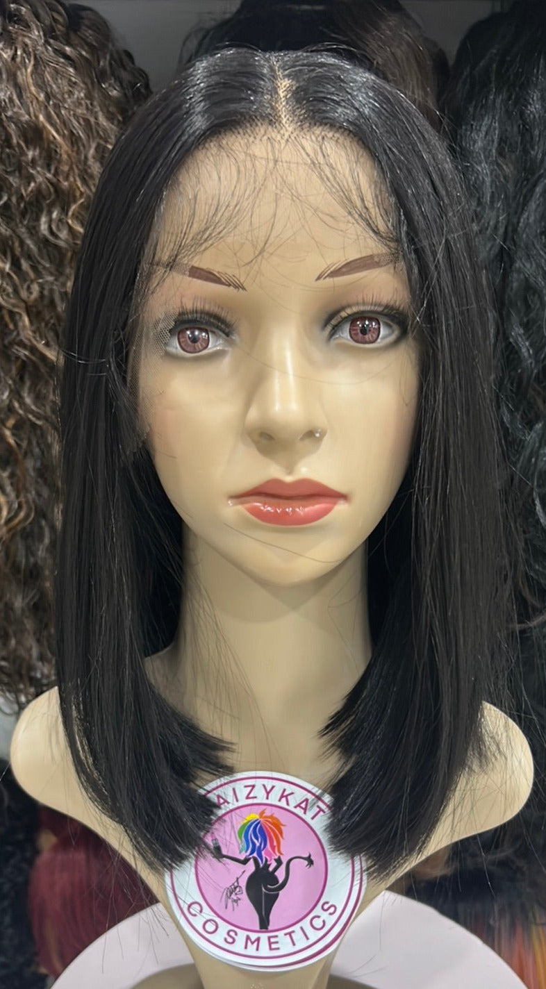 #10 Jess - Middle Part Lace Front Wig - Color D. Brown14in