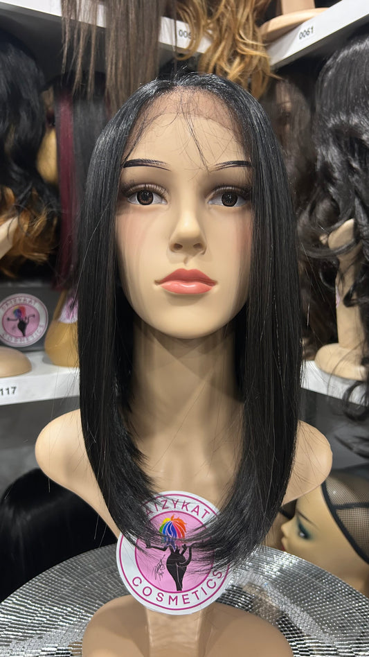 #70 Abby - 13x7 Free Part Lace Front Wig - Color 1B/DARK.GRY