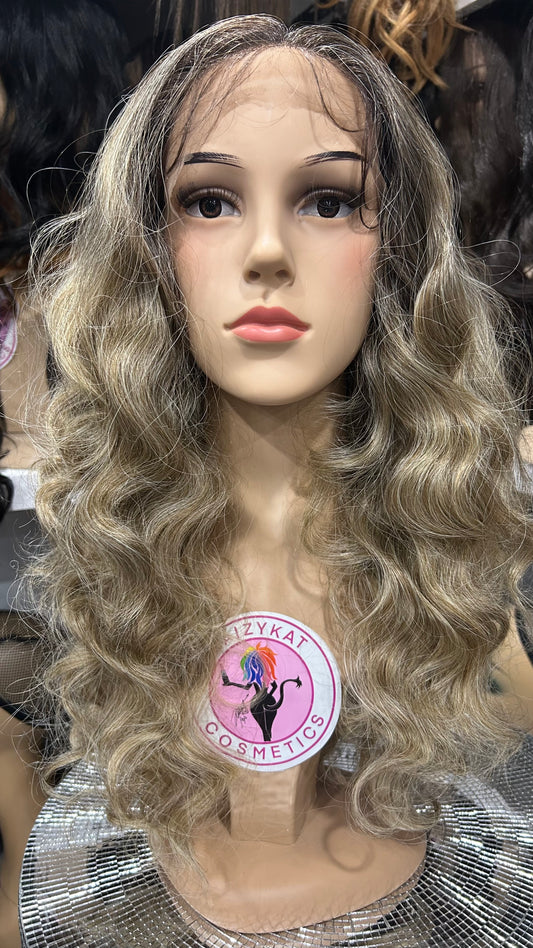 #68 April - 13x7 HD Full Lace Front Free Parting Wig - ASH.BLONDE 20in